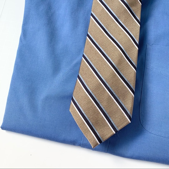 Jos. A. Bank Executive Collection Stripe Brown Tie - Picture 5 of 9